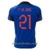 Nederland F. De Jong 21 Borte VM 2022 - Herre Fotballdrakt